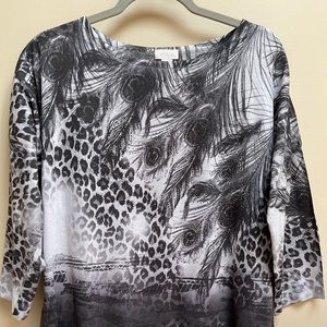 CHICO’S TUNIC W/3/4 LENGTH SLEEVES